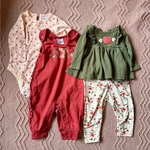Two cute baby girl outfits